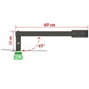 Ver imagem 5 de Suporte Projetor Datashow Mini Led Parede Braço 60 Cm - Preto