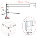 Ver imagem 2 de Suporte Projetor Datashow Mini Led Parede Braço 60 Cm - Preto
