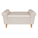 Ver imagem 1 de Recamier Bau Rio 1,60m Suede Bege - Inova Decor