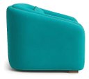 Ver imagem 4 de Poltrona Lilian Luxo Recepção Escritório Suede Bege:azul-turquesa/liso