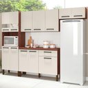 Ver imagem 1 de Kit Cozinha Ambiente Versalhes 4 Peças Nogueira Off White - Kits Paraná