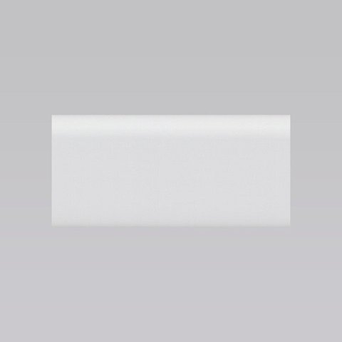 Kit 60m Linear Rodapé PVC Edge Branco Boleado 27cm x 13mm x 2m Arkhé