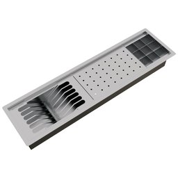 CALHA UMIDA KITCHEN ESCORREDOR COM ACESSORIOS 73,5X19,6 CU1444 CALHA UMIDA - 1