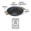 Ver imagem 2 de Frigideira Paella de Ferro Fundido Alça Madeira TV 40cm Libaneza