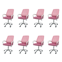 Ver imagem 1 de Cadeira de Escritório Oficial Esteirinha Mesh Ergonômica Giratória - Rosa - 8