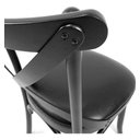 Ver imagem 2 de 4 Cadeira Madeira Sala De Jantar Cozinha Gourmet Luxo Preta