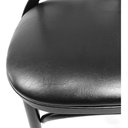 Ver imagem 3 de 4 Cadeira Madeira Sala De Jantar Cozinha Gourmet Luxo Preta