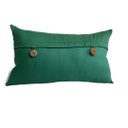 Ver imagem 2 de Capa de Almofada Retangular em Algodão Premium com Botões em Madeira Almofadas Estilo