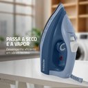 Ver imagem 6 de Ferro a Vapor Seco Mondial Fvn-02-Bl Base Cerâmica Azul 1800W 220V