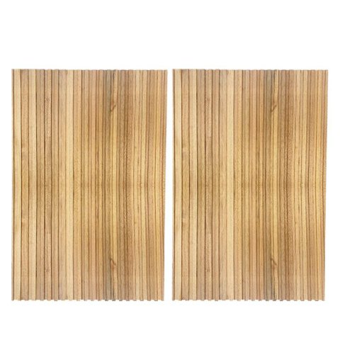 Cabeceira Esmeralda Madeira Maciça Ripada 150 X 200cm para Cama Queen Size Marrom
