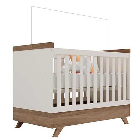 Berço Americano Retro Vitória Off White Carvalho – Carolina