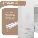 Ver mais imagens de Guarda-Roupa Infantil Juvenil com Cama de Solteiro e Baú Advantage 4 Portas 3 Gavetas Branco