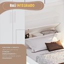 Ver imagem 6 de Guarda-Roupa Infantil Juvenil com Cama de Solteiro e Baú Advantage 4 Portas 3 Gavetas Branco