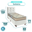 Ver imagem 3 de Kit Cama Box + Cabeceira + Colchão Solteiro D33 - Maxsono - Paropas