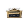 Caixa de Correio Cartas para Muro Detrás Ouro 12x23x11cm - 2