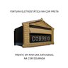 Caixa de Correio Cartas para Muro Detrás Ouro 12x23x11cm - 5