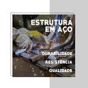 Ver imagem 2 de Carrinho Banheiro Madeirado Tubos Pretos Carraro
