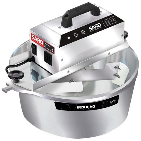 Panela Mexedora de Doces Automático de Indução Elétrica 10 Litros Saro Pa10pi Inox Bivolt