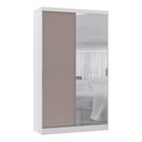 Ver imagem 1 de Guarda Roupa Modulado Alpes 2 Portas Correr C/ Espelho - Módulo Luciane:cinammon