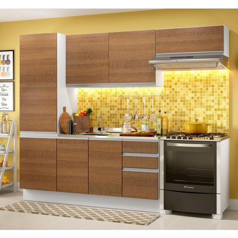 Cozinha Acordes Glamy Rustic MDF Madesa