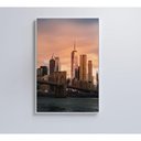 Ver imagem 3 de Quadro Nova York Pôr Do Sol 40x60 Cm Vidro Impresso