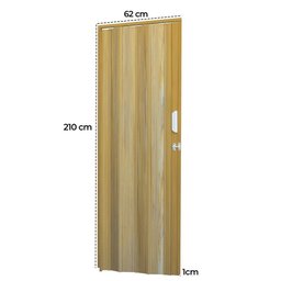 Porta Sanfonada de PVC 62x210cm AZN - Cerejeira - 7