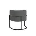 Ver imagem 6 de Kit 2 Poltronas Sofá 2 Lugares Base de Metal Black Veludo Cinza