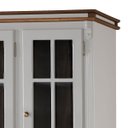 Ver imagem 3 de Cristaleira Arca e Oratório 6 Portas 2 Gavetas Manchester 2058 - Off White/imbuia Glazer