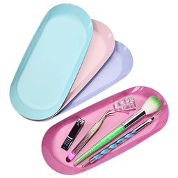 Bandejas Coloridas de Aço Inox Cores Bandeja 23x9,5 Cm:rosa - 4