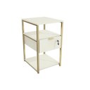 Ver imagem 3 de Mesa Cabeceira LI046 Industrial 1 Gaveta Kappesberg Of White