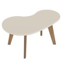 Ver imagem 5 de Mesa de Centro Mdf Tampo Curvo 91 Cm 4604 Off White Arly