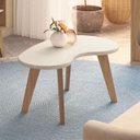 Ver imagem 7 de Mesa de Centro Mdf Tampo Curvo 91 Cm 4604 Off White Arly