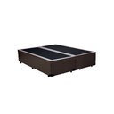 Ver imagem 2 de Base Box Casal Bipartido Marrom Sintético 30x138x188