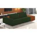 Ver imagem 2 de Sofá Ilha 2 Lugares Living 232cm Modulado para Sala Lary Veludo Verde K01 - D'Rossi