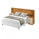 Ver imagem 2 de Cabeceira Extensiva Casal Queen Ripada Valência Benetil Móveis Cinamomo Off