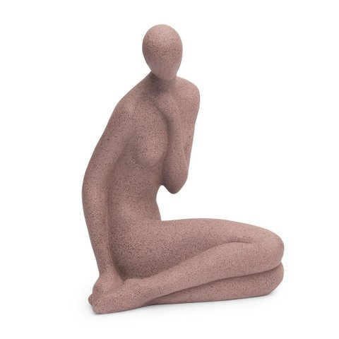 Decoração Escultura Mulher Sentada Minimalista Mart 21324