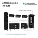 Ver imagem 4 de Armário de Cozinha Completa 280 Cm Preto Nice Madesa 01 Preto