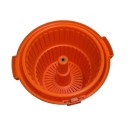 Secador de Saladas e Verduras Centrífuga Manual Profissional Grande Laranja 20 Litros - 3