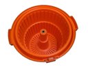 Ver imagem 3 de Secador de Saladas e Verduras Centrífuga Manual Profissional Grande Laranja 20 Litros