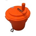 Ver imagem 1 de Secador de Saladas e Verduras Centrífuga Manual Profissional Grande Laranja 20 Litros