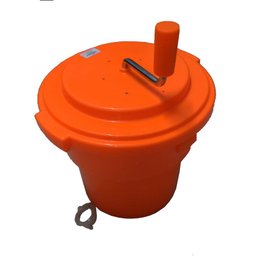 Secador de Saladas e Verduras Centrífuga Manual Profissional Grande Laranja 20 Litros - 1
