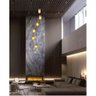 Lustre para Sala Cúpula Fumê 6 Lâmpadas Pé Direito Alto - 6