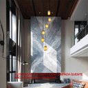 Ver imagem 5 de Lustre para Sala Cúpula Fumê 6 Lâmpadas Pé Direito Alto