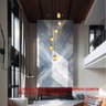 Lustre para Sala Cúpula Fumê 6 Lâmpadas Pé Direito Alto - 5