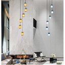 Ver imagem 1 de Lustre para Sala Cúpula Fumê 6 Lâmpadas Pé Direito Alto