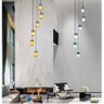 Lustre para Sala Cúpula Fumê 6 Lâmpadas Pé Direito Alto - 1