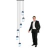 Lustre para Sala Cúpula Fumê 6 Lâmpadas Pé Direito Alto - 2