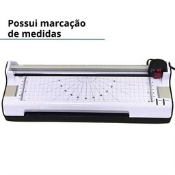 Plastificadora Laminadora Refiladora A4 5 em 1 IWPLRA45X102 IMPORTWAY-220V - 7