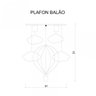 Lustre Plaflon Balão Infantil Bivolt Tom Luz Iluminação - 2