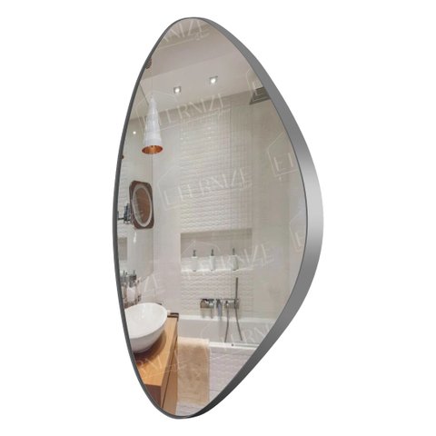 Espelho Decorativo Orgânico 60x40cm - Rosa Bebê